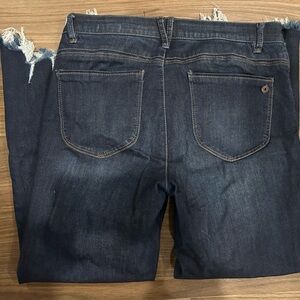 Cropped wide legged jeans